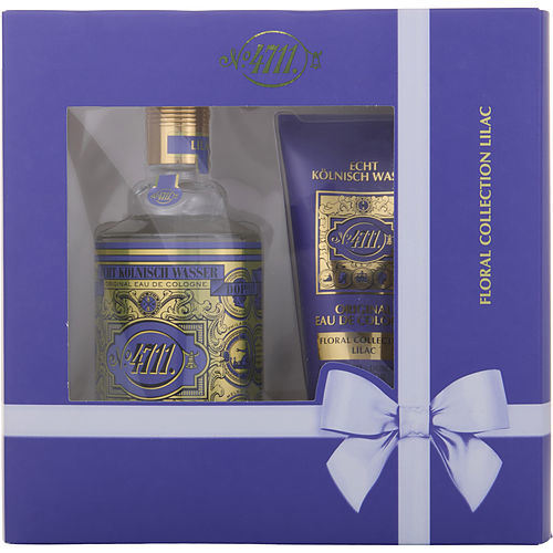 4711 FLORAL COLLECTION by 4711 LILAC SET-EAU DE COLOGNE SPRAY 3.4 OZ & SHOWER GEL 1.7 OZ