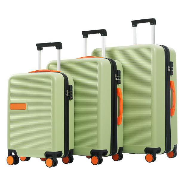 Hardshell Luggage Sets 3 pcs Contrast Color Suitcase with Spinner Wheels and TSA Lock 20" 24" 28" Available