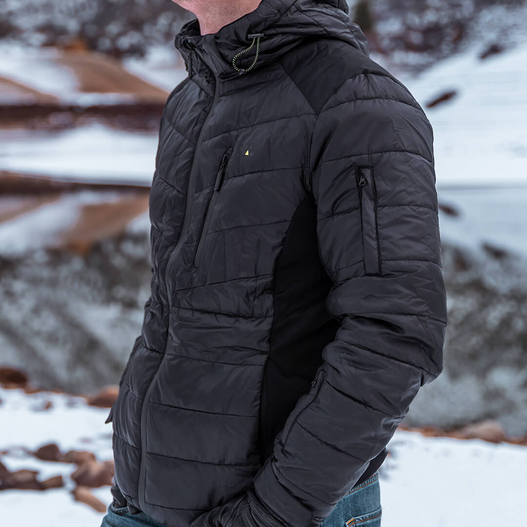 EcoDown Jacket - Men Black - Mercantile Mountain