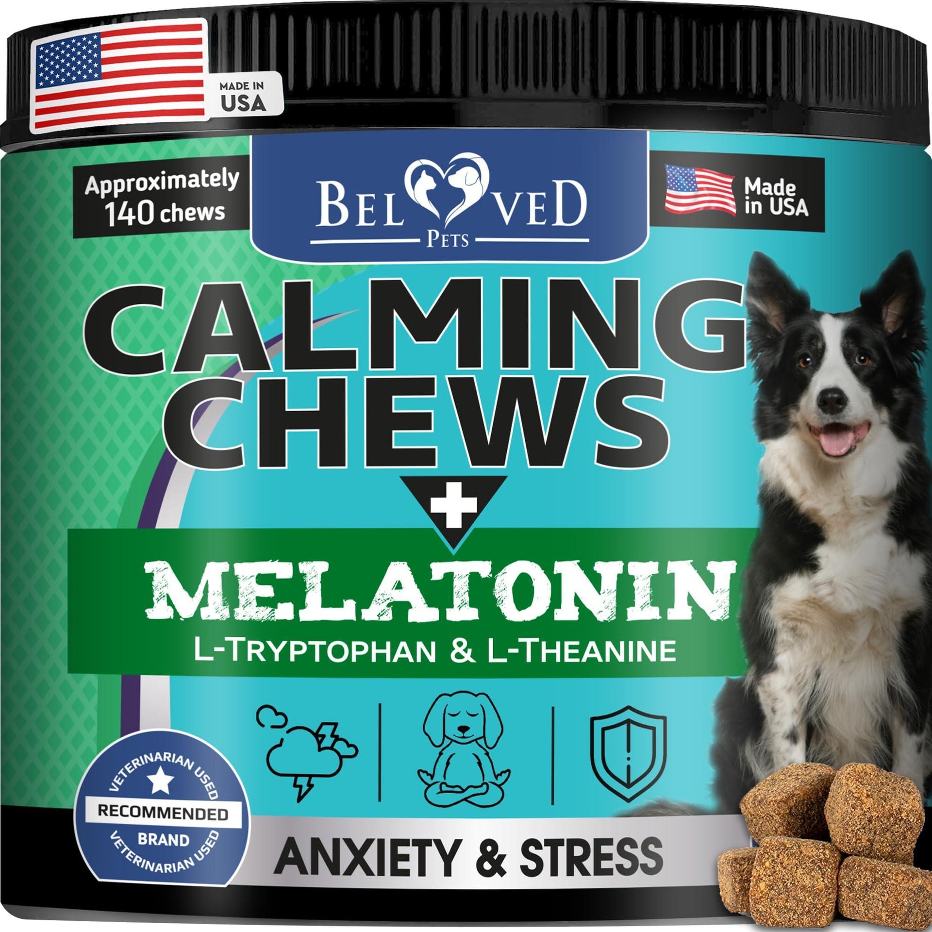 Hemp Calming Chews for Dogs & Puppy Pet Separation Anxiety Relief - Mercantile Mountain