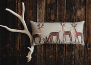 Decked out Christmas Reindeer Throw Pillow Cover | 20x10 | Primitive - Mercantile Mountain