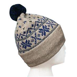 Snowflake Pom-Pom Alpaca Hat - Mercantile Mountain