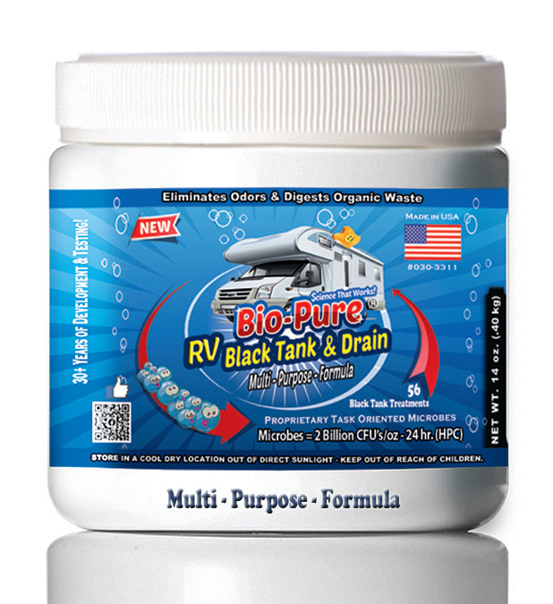 Bio-Pure RV Black Tank/Septic, Restore CONCENTRATE 14 Oz. - 56 Treatments - Mercantile Mountain