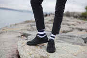 Men's Navy-White Stripes Socks - Mercantile Mountain