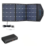 ACOPower 120W Portable Solar Panel Foldable Suitcase With Integrated Output Box - Mercantile Mountain