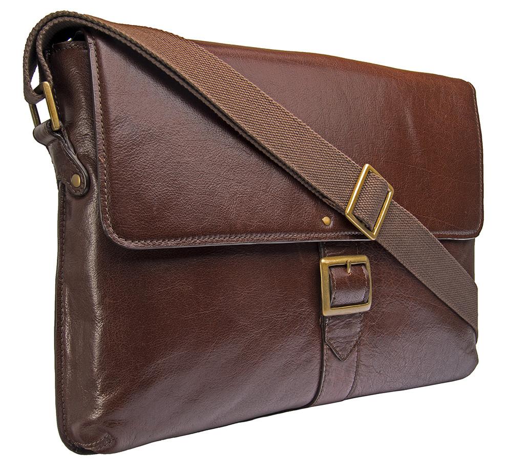 Vespucci Horizontal Buffalo Leather Messenger - Mercantile Mountain