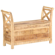 Hall Bench 40.6"x13"x28.3" Solid Mango Wood - Mercantile Mountain