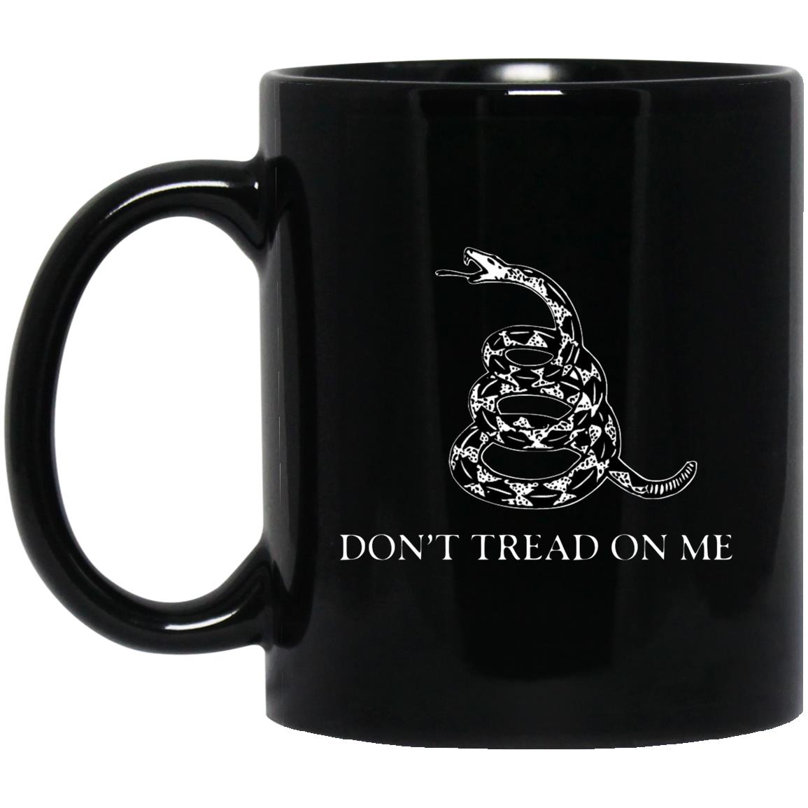 Dont Tread On Me 11 oz. Black Mug - Mercantile Mountain