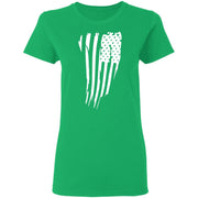 Hanging Flag Ladies' 5.3 oz. T-Shirt - Mercantile Mountain