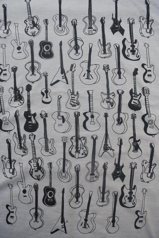 Guitars Pattern Heather Stone - Mercantile Mountain