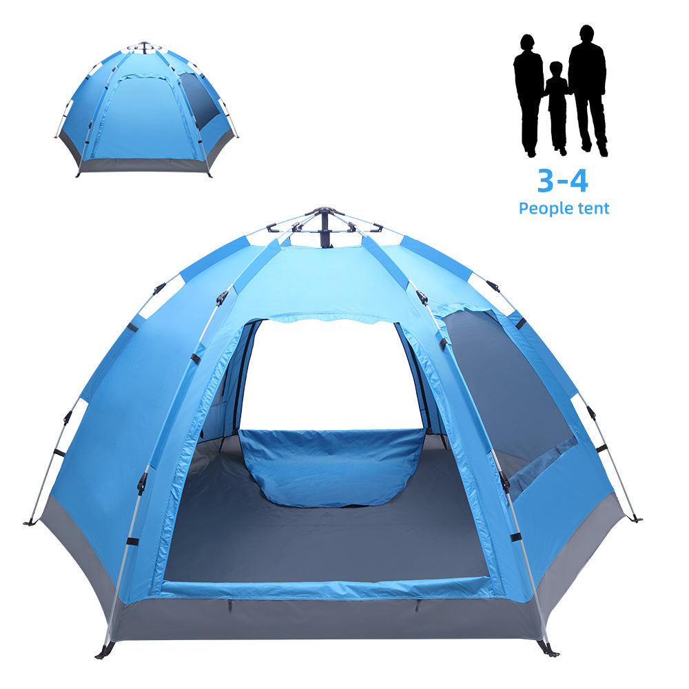 Waterproof Outdoor 3-4 Person Automatic Camping Tent - Mercantile Mountain