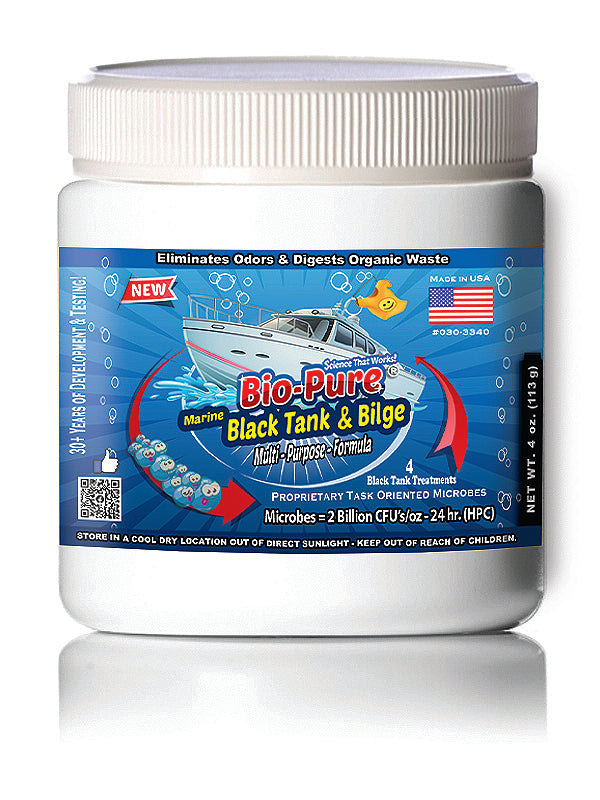 Bio-Pure Boat / Marine Septic Tank & Bilge CONCENTRATE 4 Oz. - 4 Treatments - Mercantile Mountain