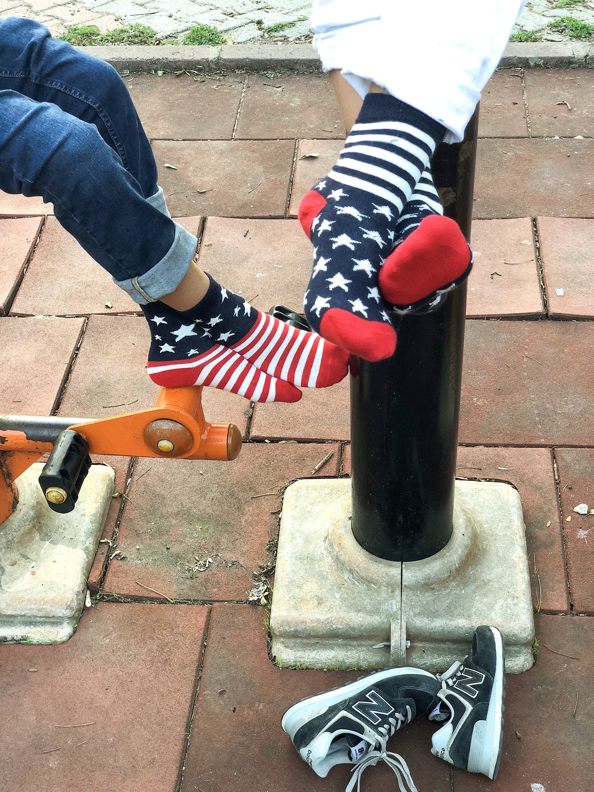 Kids Usa Flag Stars Socks - Mercantile Mountain