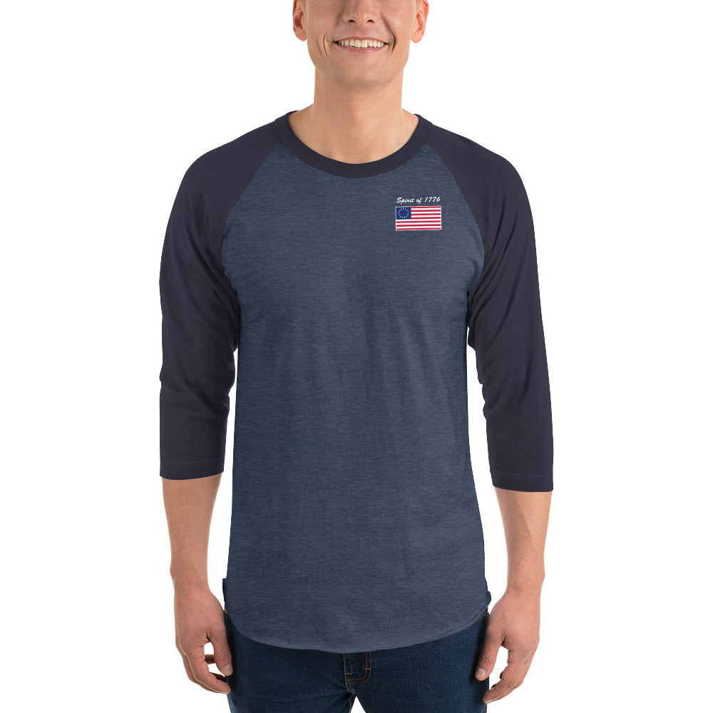 Spirit of 1776 3/4 Sleeve Raglan Shirt - Mercantile Mountain